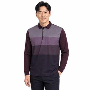 갤러리아_[파파브로] 남성 겨울 줄무늬 카라 티셔츠 NA-KAK-311,2