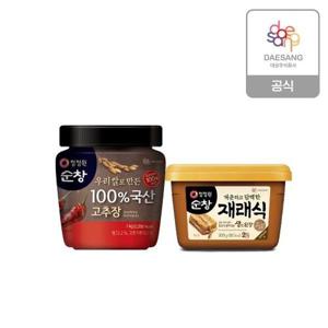 [청정원]순창 100퍼센트 국산고추장 1kg + 재래식된장 500g