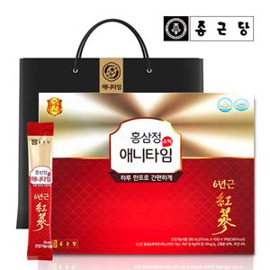 [면역력증진] 종근당 6년근 홍삼정스틱 애니타임 1세트 (30포)
