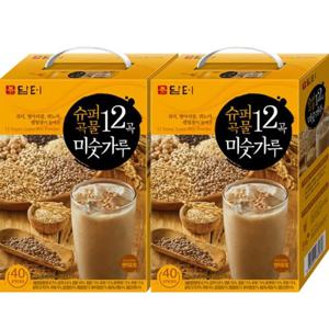 [무료배송] 담터 슈퍼곡물 12곡 미숫가루 40T x 2개