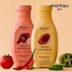 몽크슈 저당 저칼로리 양념치킨소스 320g+칠리소스 310g