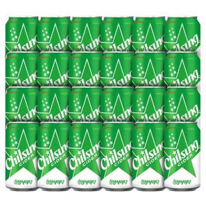 [롯데칠성음료]롯데 칠성사이다 355ml 24캔 / 탄산음료 / 뚱캔