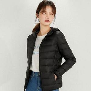 [라일리여성의류] Rly 초경량 여성 오리털 패딩 후드 여성 모자 패딩