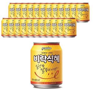 팔도 비락식혜 238ml X 24캔 수정과 전통음료 캔음료