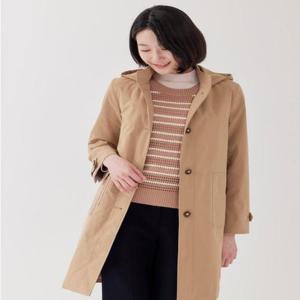 [지센]기간할인 여성 하스인퀼팅 탈착후드 바바리형 코트  LFCAP101  색상2종