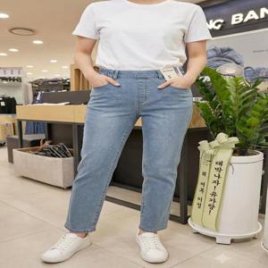 [뱅뱅]시흥모다 뱅뱅)여성  밴드 기모슬림스트레이트 스판 청바지_SH