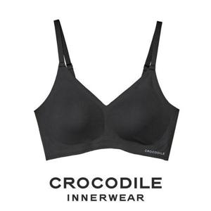 [크로커다일 이너웨어]소프트핏 쉘론 후크형 브라 블랙 CDWBR5M16T