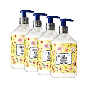 [부케가르니]부케가르니 딥 퍼퓸 바디로션 일랑일랑향 520ml x4개