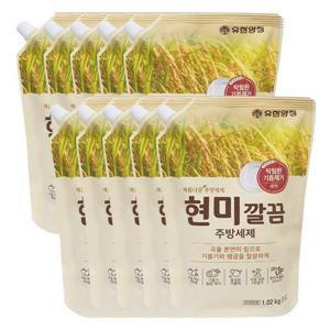 아름다운 주방세제 현미 깔끔 설거지 리필 1L x10