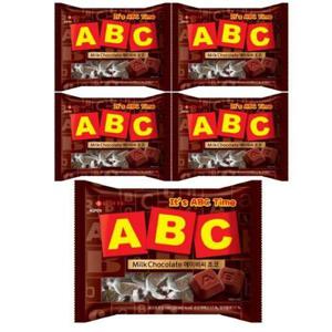 [기타]롯데제과 ABC 에이비씨 알파벳 초콜릿 187g 5개