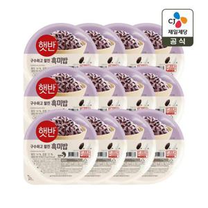 [CJ] 햇반 흑미밥 210g 3개입 x4개(총12개)