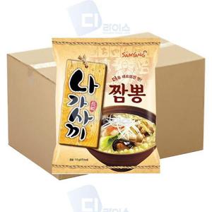 삼양 나가사끼짬뽕 115g 32봉 나가사키 해물짬뽕 얼큰한맛 하얀굴물라면 간