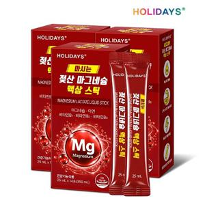 홀리데이즈 마시는 젖산 마그네슘 액상 스틱 14포 3박스