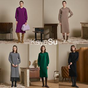 [런칭가 79,900원][KayeSu] 케이수 24FW 호주산 메리노울 100 홀가먼트 원피스