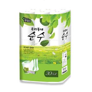 다번다 화장지 3겹 천연펄프 30롤 무향 집들이 휴지 WFGJ4R6
