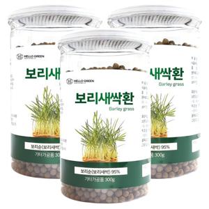 [헬로우그린] 국내산 제주 보리새싹환 300g, 3개 새싹보리 건강환