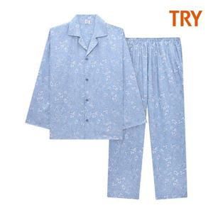 [트라이]TRY 남성용 부드러운 코튼 소재 파자마세트