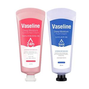 [체험특가]C2Y 바세린 24h 모이스처 핸드크림 60ml + 풋크림 60ml