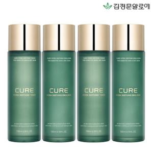 [빠른배송][김정문알로에] 큐어 수딩 토너 2개+에멀젼 2개(텐텐+)