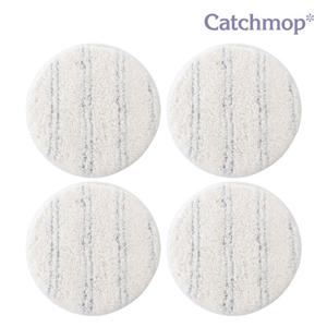 캐치맙 원형 물걸레 청소기용 패드 4P (14cm 호환형)