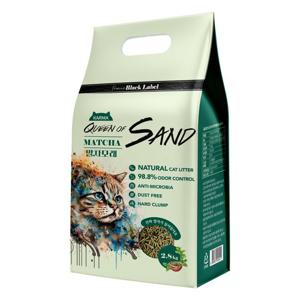 퀸오브샌드 블랙라벨 두부모래 고양이모래 말차 2.8kg