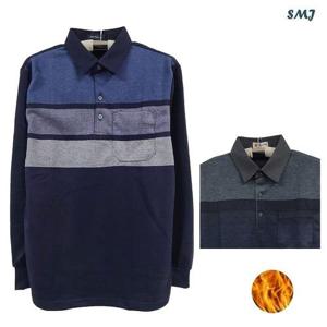 [에스엠진]SMJ1761 남자 기모 티셔츠 중년 남성 겨울 티셔츠
