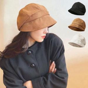 [다잇템]여자 겨울 가을 레트로 헌팅캡 스웨이드 모자