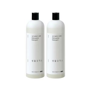 [생활공작소] 식기세척기 세제 1L x 2개