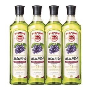 사조 포도씨유 900mL x 4개