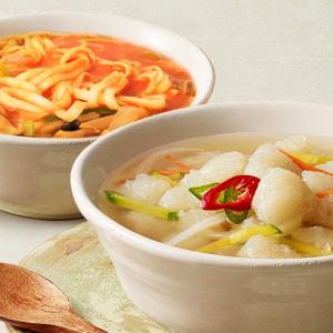 [1인분당 2490원꼴] [14인분] 강원도 명물 감자 옹심이 10팩 +장칼국수 4팩 (+비법소스동봉)
