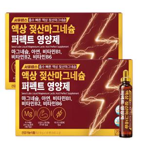 서울랩스 액상 젖산마그네슘 퍼펙트 영양제 14병 2박스 (총 28병)