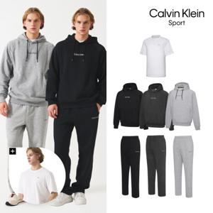[Calvin Klein Sport] 26FW 남성 기모 후드 셋업 1세트+반팔티1종(3종)