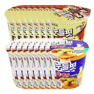 [농심]누들핏 육개장사발면맛 8개+짜파구리맛 8개 총16개 (41335734)