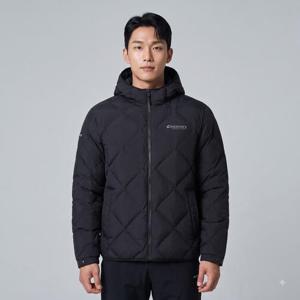 디스커버리 남성 후드 튜브 구스다운 경량패딩 블랙 DMDJ77056 DMDJ77056BKS
