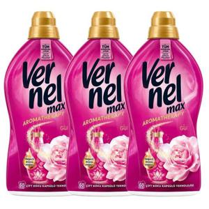 버넬 아로마테라피 고농축 섬유유연제 로즈 1.44L 3개