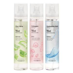 푸드어홀릭 수분충전 수딩 미스트 120ml 3종 택1 /콜라겐 알로에베라 히알루론산