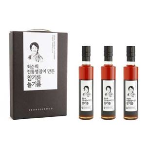 [승인식품/명절 선물] Since 1984 최순희 명인의 참기름 선물세트(300mlx3병)