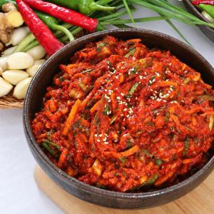 [예약발송] 더아삭 국내산 김치양념 2kg  (절임배추 2포기 분) 김장용 포기김치 김치속