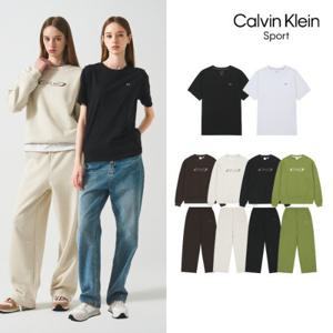 [Calvin Klein Sport] 26FW 여성 기모 맨투맨 셋업 1세트+반팔티2종(4종)