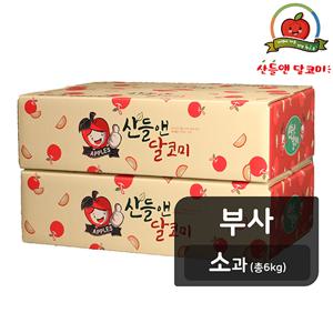 [26년햇사과][소과] 산들앤 달코미 세척사과 3kg x 2박스(총 6kg)