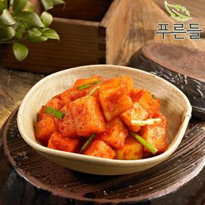 [푸른들] 양념한가득 전라도 함평김치 깍두기 1kg
