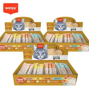 완피 크리미 퓨레 4종혼합 300P 짜먹는 고양이 간식