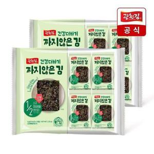 [광천김]건강더하기 짜지않은 김 4g 16봉 x 2팩