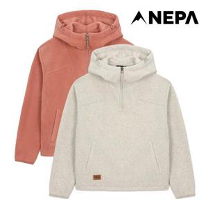 네파 여성 플러피 플리스 하프집 후디 7K86060