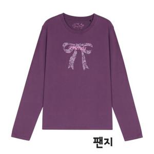 [뱅뱅]가을신상 리본 프린팅 여성 라운드티 NTM709