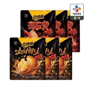 [CJ제일제당]고메 소바바치킨 소이허니 순살 210g x3개+레드핫 순살 210g x3개
