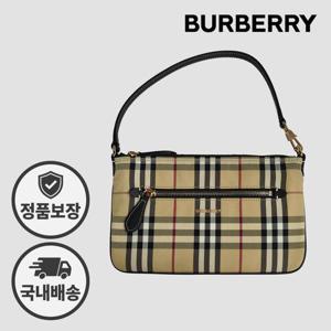 버버리 여성 파우치백 81315691 숄더겸용 체크 베이지