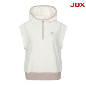 [JDX]여성 부클 반집업 후드 베스트(X2SVV8373IV)