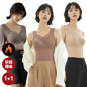 [♥1+1] 더블기획 노와이어 기모안감 브라나시탑 최저가 구성