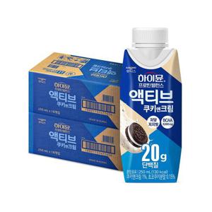 하이뮨 프로틴 밸런스 액티브 쿠키앤크림(250mlx18입) 2박스